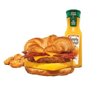 Bacon, Sausage, Egg, & Cheese Croissan'wich Meal