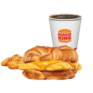 Burger Kings Egg & Cheese Croissan'wich Meal