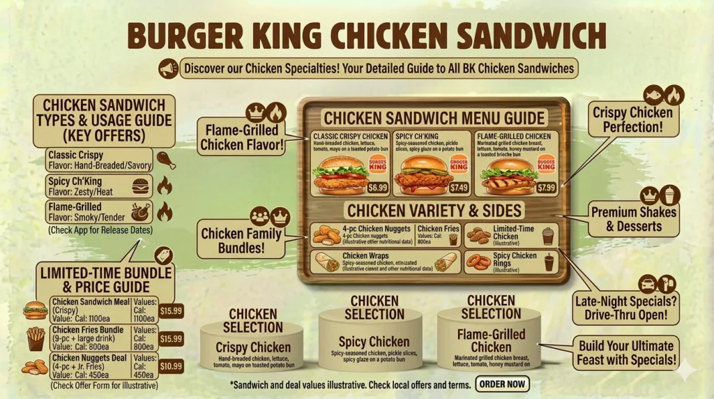 Burger King Chicken Sandwich 2026