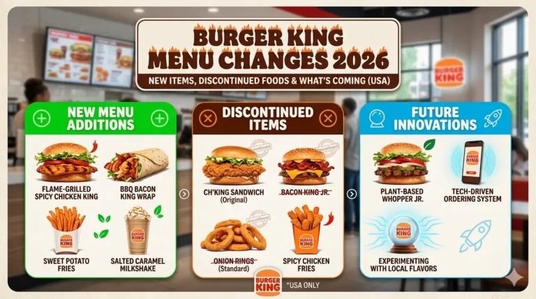 Burger King Menu Changes