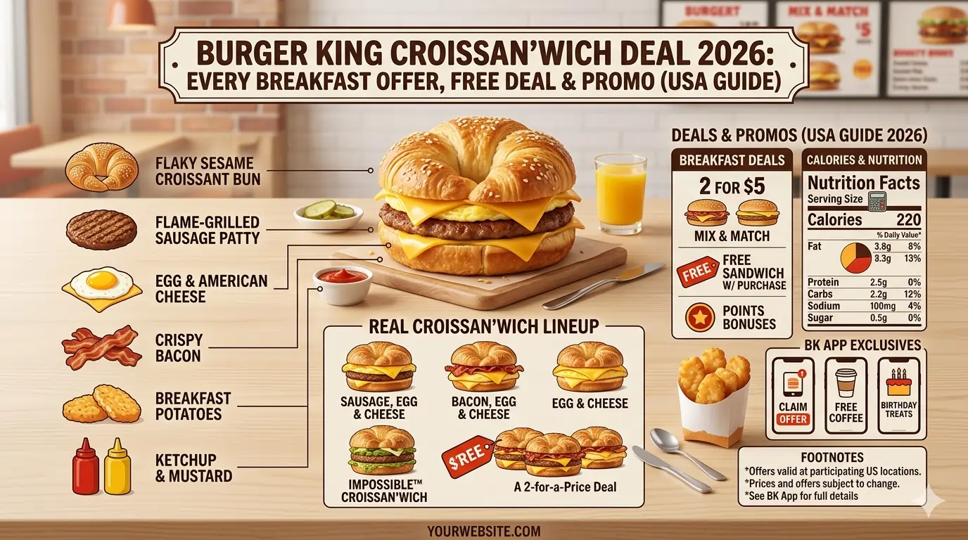 Burger King Croissan'wich Deal