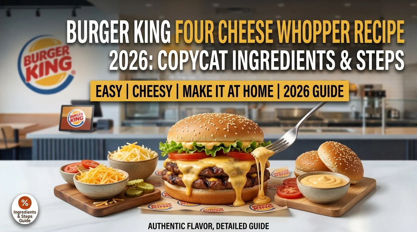 Burger King Four Cheese Whopper Recipe